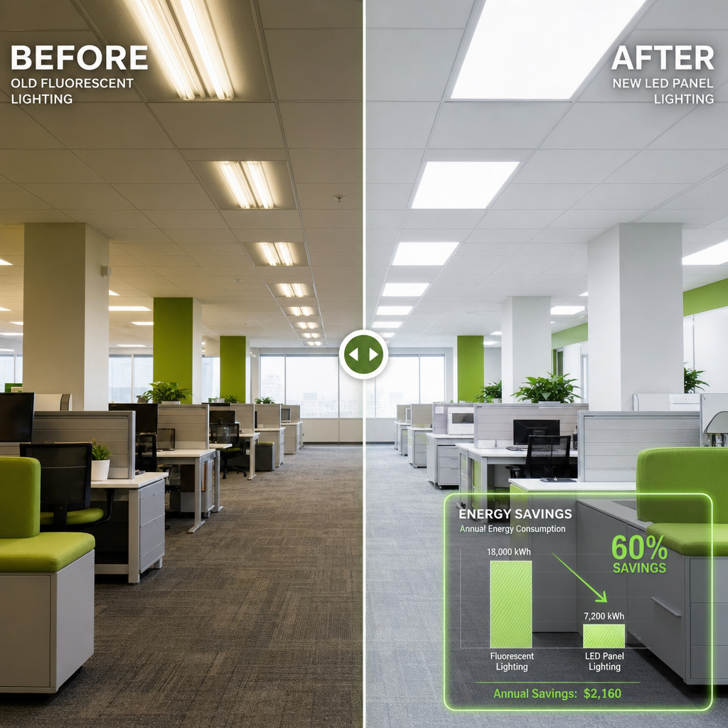 LED Lighting Retrofit for Commercial Spaces